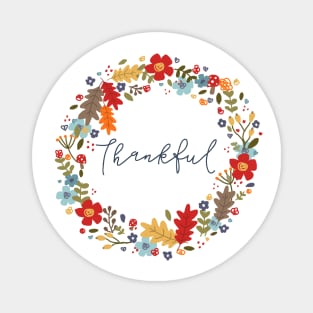 Thankful Wreath Magnet